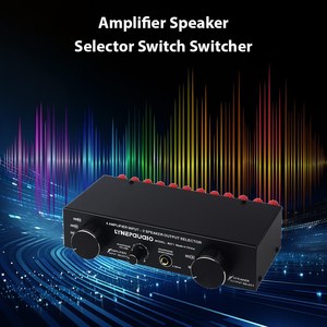 LYNEPaUalO Amplifier Speaker Selector Switch <strong>Switcher</strong> <strong>4</strong> <strong>Input</strong> 2 <strong>Output</strong> or 2 in <strong>4</strong> Out Power 300W Per Channel