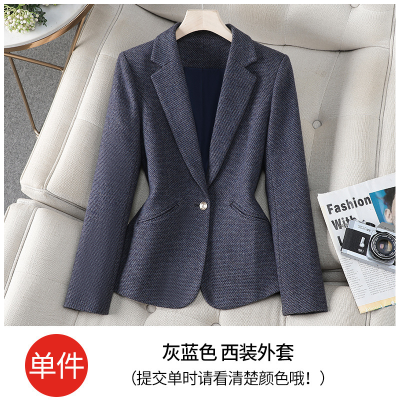 gray-blue suit
