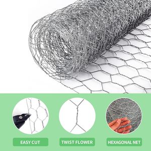 Großhandel 1 "x 0,6mm Sechseckiges Draht geflecht Geflügel netz Hühner draht netz für Kunst handwerk und Gartenarbeit - Product Image 4