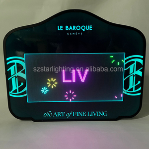 Benutzer definiertes Logo APP Programmier bares Scrollen LED Message Board Zeichen Nachtclub Bar VIP Glorifier Display Champagner flasche Presenter - Product Image 5
