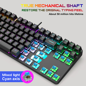 Acepte el logotipo personalizado Led Light Hot Swap Rgb Wired Gamer Keyboard Wired 87 Keys Computer Gaming Keyboard - Product Image 6