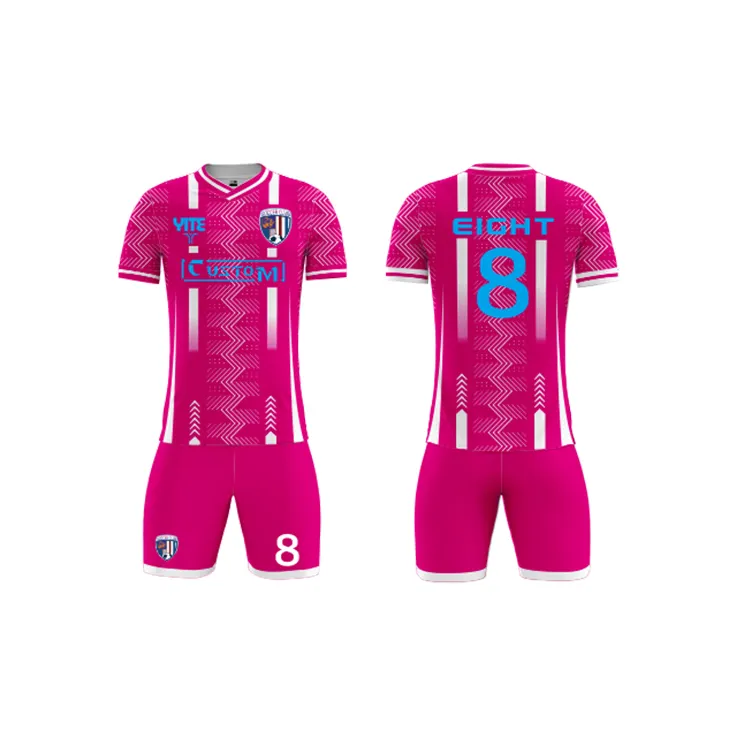 Camiseta de fútbol de alta calidad con logotipo personalizado para mujer, chándal de fútbol de secado rápido, uniformes