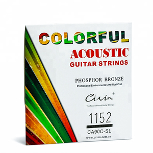 Venta al por mayor Durable Amti-Rust Colorful Guitar Strings Juego de cuerdas acústicas para guitarras populares - Product Image 4