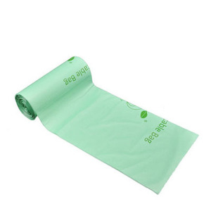 Uzun boylu Flap kravat ile 100% Compostable biyobozunur 13-Gallon mutfak çöp torbası ağır <span class=keywords><strong>Bin</strong></span> Liner PP plastik adedi 1 Ton