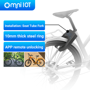 Escanee la aplicación de código QR para desbloquear automáticamente a prueba de agua IP66 Ble Bluetooths Antirrobo Smart Sharing Candado para bicicleta - Product Image 1
