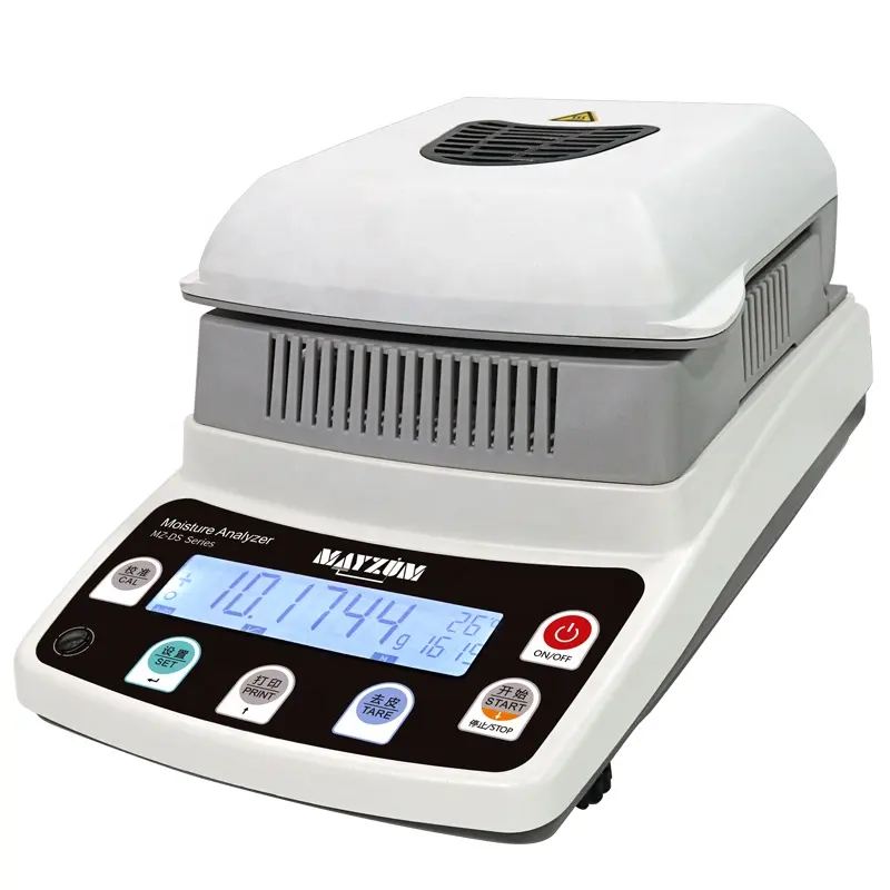 Détection d'humidité Analyseur d'humidité halogène/Humidimètre de grain/Testeur d'humidité rapide