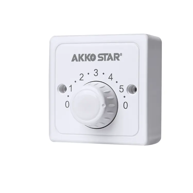AKKO STAR-interruptor regulador de ventilador de techo de 220V, regulador eléctrico de 5 velocidades, interruptor de control de velocidad