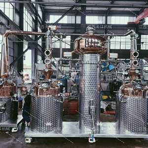 Bakır distile alkol damıtma makinesi bira kdv distile Pot hala satılık-fermentasyon ekipmanları motor şanzıman çekirdek