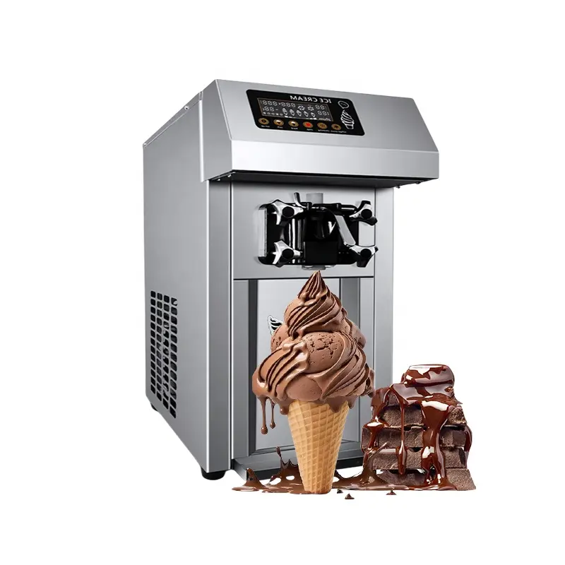 Bien vendu Nouveau type de machine à crème glacée spaghetti Machine à cornet de crème glacée Prix du Pakistan Sirop de crème glacée
