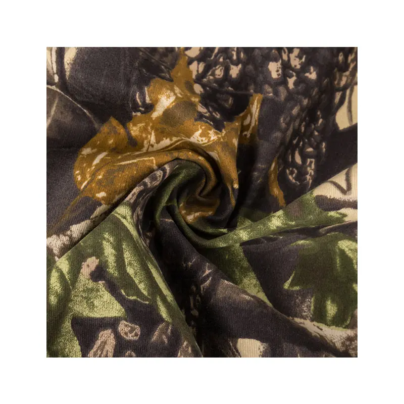 Популярная цифровая камуфляжная ткань с принтом леса мертвых листьев саржевая ткань из полиэстера камуфляжная ткань для костюма Ghillie