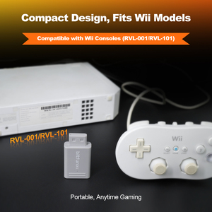 BitFunx Mini WII <strong>HDMI</strong> Adapter For Nintendo Wii NTSC/PAL Retro Game Console Supports <strong>Component</strong> <strong>Input</strong> <strong>HDMI</strong> <strong>Output</strong> Plug And Play