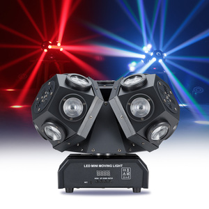 18x10w RGBW 4in1 LED işın hareketli kafa işık 3 kafaları sahne aydınlatma projektör için DMX DJ disko parti konserler için performansları - Product Image 1