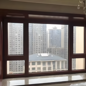 China <strong>Supplier</strong> Modern House Window Design Large Casement Aluminum Window for Office Building Home - Product Image 6