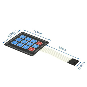 Large <strong>Buttons</strong> To The <strong>Keyboard</strong> Microcontroller 4 x 4 /1 x 4 /3 x 4/4 x 5/5 x 4 Matrix <strong>Keyboard</strong> Membrane <strong>Keyboard</strong> Extender - Product Image 5
