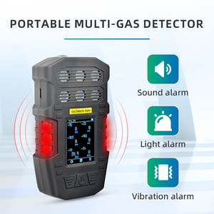 ATEX RoHS認定ハンドヘルドポータブルマルチガスCH4H2S O2COおよびEX4SO3ガス検知器6in1ガスアラーム - Product Image 6