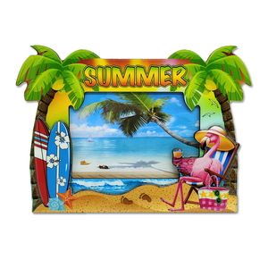 Nhà máy tùy chỉnh du lịch lưu niệm San Diego seaworld biển bãi biển khung ảnh biểu tượng tùy chỉnh bằng gỗ cá mập hình ảnh khung - Product Image 4