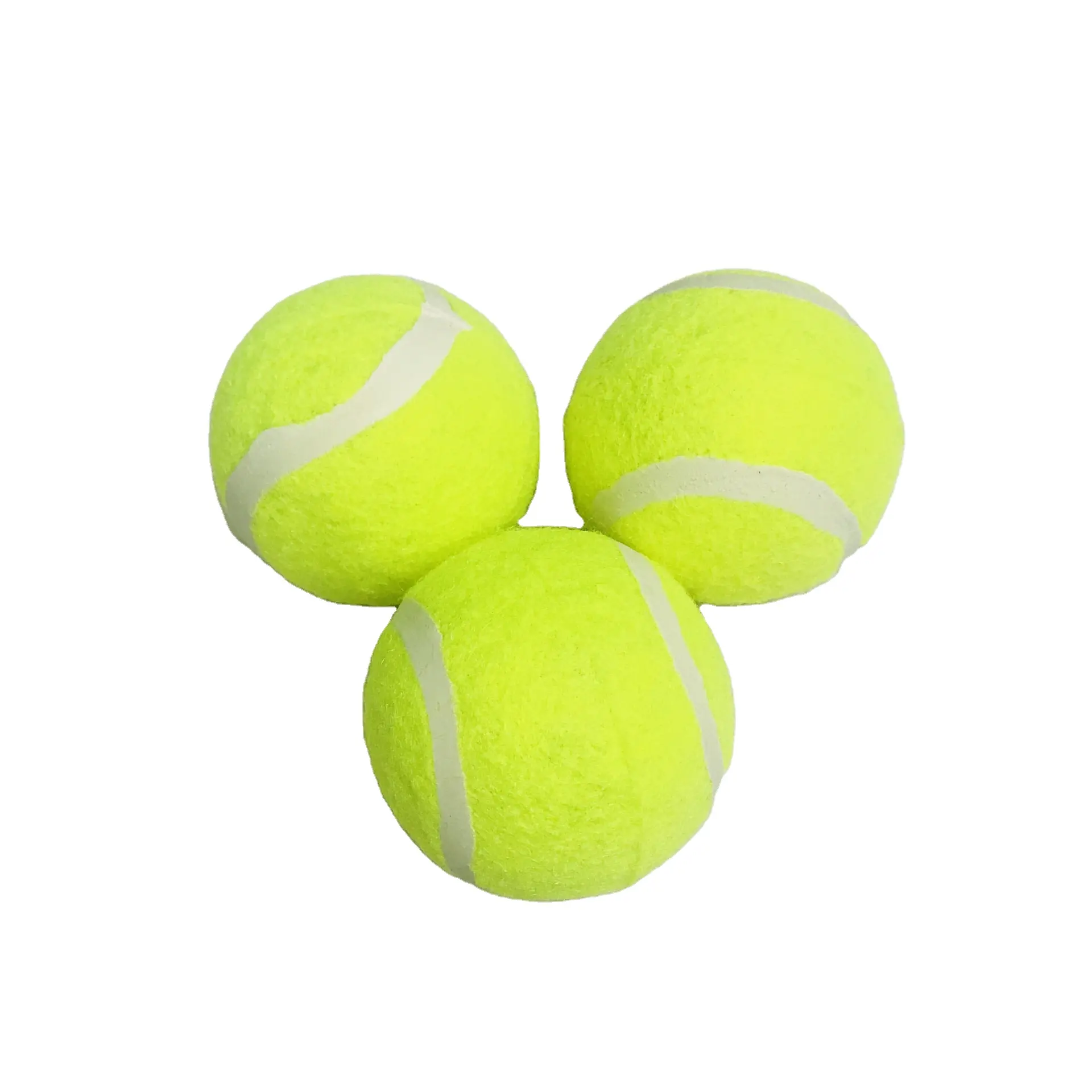 개 물기 던지기 관절을위한 맞춤형 로고 내마모성 고무 테니스 공 오래 지속되는 애완 동물 테니스 공