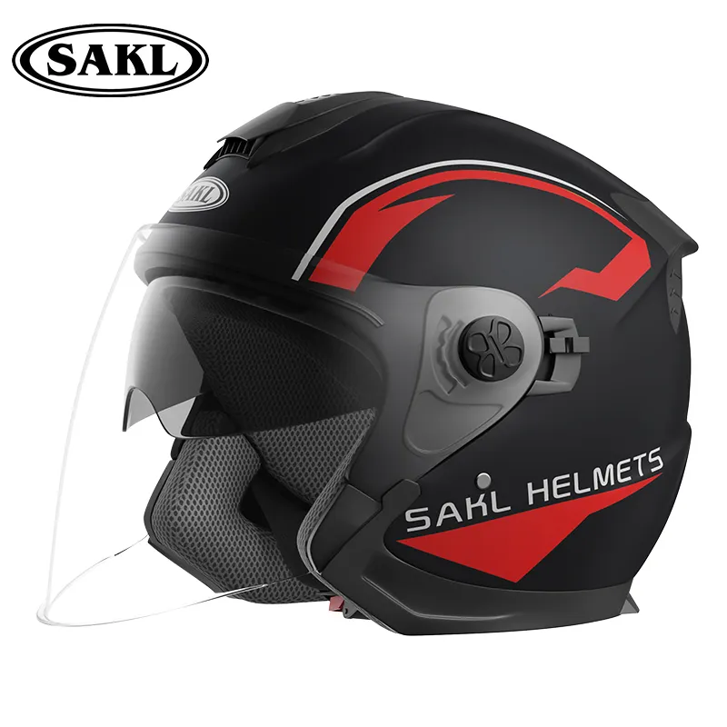 Classic motorcycle helmet for men riding protective 3/4 cap ladies open face helmets for scooters sicurezza/cascos para moto
