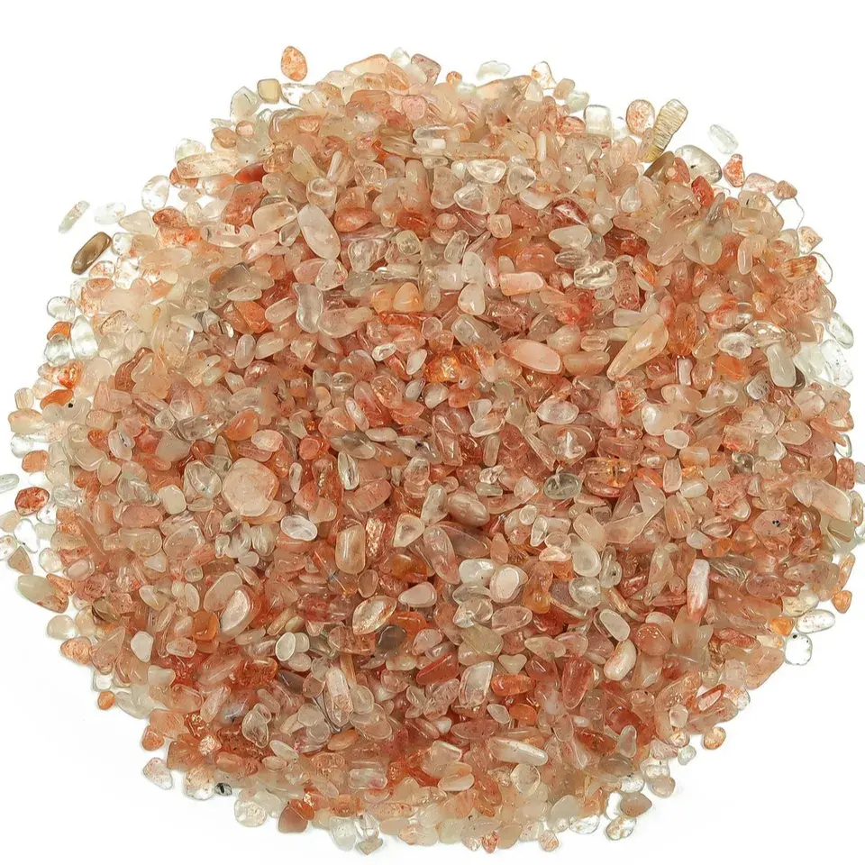 Sunstone Chips Gemstone Premium Chips Crystal Semi burattato Chips Stones Bulk Made in India alta qualità