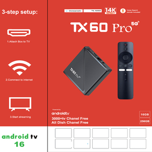 กล่องรับสัญญาณ TX60 Pro สมาร์ทแอนดรอยด์16 H313โปรเซสเซอร์4K 2.4/5G dual WiFi และ BT5.0กล่องทีวี Android set-top box tvbox - Product Image 3