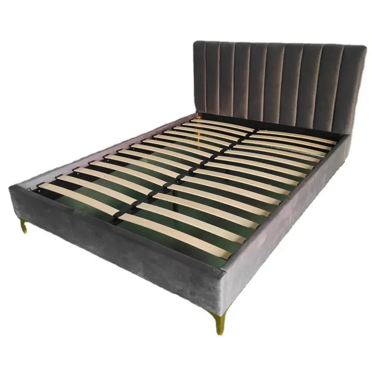 Gratis Monster Slaapkamermeubilair Twin-Opslag Up Holstered Bedden Enkele Luxe Luxe Verlichte Echtelijke Kingsize Queen Bed