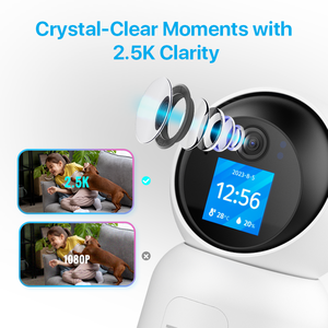 Cámara IP inalámbrica para el Hogar Inteligente, videollamadas, Audio bidireccional, K seguimiento automático de 2,5, seguridad HD, Monitor de bebé, cámara WiFi - Product Image 4