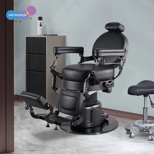 Sang Trọng Điện Cắt Tóc Ghế Cho Nam Giới Làm Tóc Cạo Râu Ghế Với Cơ Sở Thép Không Gỉ Sillas De Barberia Cho Tóc Salon - Product Image 1