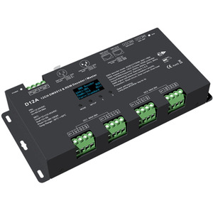 D12A 12チャンネルMax 1440W定電圧RGB DMX512 & RDMデコーダDmx 512 & RDMマスターOLEDスクリーンPWMコントローラLEDライト用 - Product Image 2