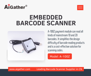 AiGather, módulo de lector QR 1D 2D integrado de 32 bits, escaneo automático, RS232, CMOS, escáner de código de barras de imagen - Product Image 5