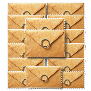 Benutzer definierte Kraftpapier-Umschlag tasche mit Knopf-Logo-Schnur verschluss für Dokumenten verpackung Danke Geschenk karten Verpackungs umschlag - Product Image 2