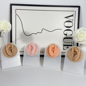 OPP torba modeli dövme delinme uygulama simülasyon insan vücut parçası Piercing modeli ekran kulak burun dudak göbek silikon Unisex - Product Image 2