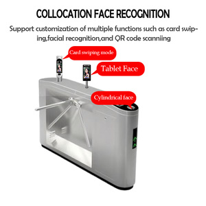 RFID Card & riconoscimento del volto di controllo di accesso tornello ponte treppiede-sistema di barriera con patta - Product Image 3