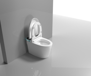 Modern tasarım otomatik sifonlu tuvalet kolay temiz sıcak hava kurutma seramik tuvalet bide kaçak koruma ile güvenli tuvalet - Product Image 5