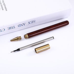 Ưa Thích Bút Rắn Gỗ Cổ Điển Brass Con Lăn Bút Với Coustomised Logo Con Lăn Bằng Gỗ Bóng Bút - Product Image 5