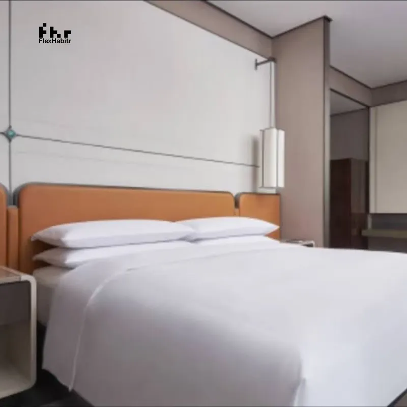 Minimamente progettato camera da letto adatto su misura di alto livello e mobili da appartamento