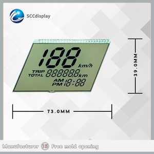 SJXDGW007 schermo a codice di segmento quadrilatero di qualità di fabbrica 5.0V moduli Display griy per cruscotto moduli LCD di alta qualità - Product Image 4