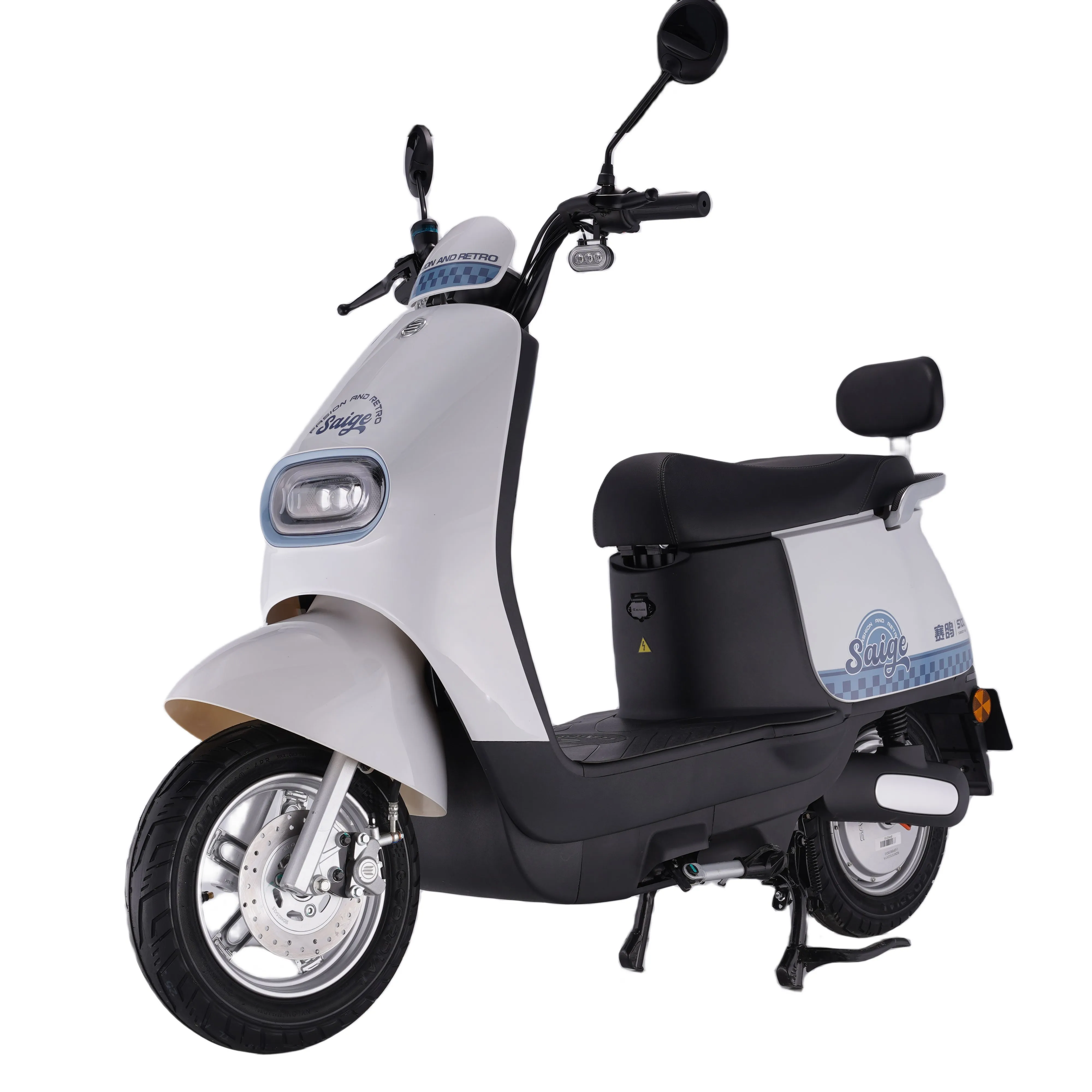 Moto électrique à 3 vitesses 48V/60V/72V Scooter de mobilité avec pédale double disque Meilleur vendeur E-bike longue portée