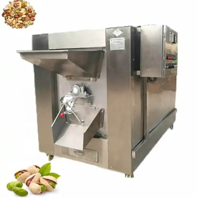 Cacahuete Almendra Ppistachio Nut Frijoles Piñones Rolling Hornear Asadora