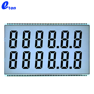 ET-4677 personalizzato monocromatico 7 segmento 12 cifre tipo HTN Display Lcd Lcd positivo con scheda controller per erogatore carburante - Product Image 2