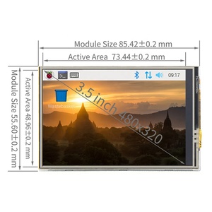 Diymall Display LCD TFT da 3.5 "pollici modulo SPI ILI9486 Touch Screen resistivo 480x320 5V per Raspberry Pi A + B B + 2B 3B 3B + 4B - Product Image 6