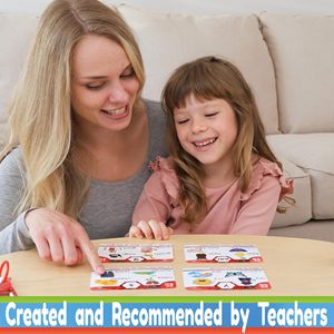 Schede Flash per i bambini imparano a leggere digrafi in CVC si fonde suoni vocalici lunghi giochi Homeschool attività di studio educativo - Product Image 5