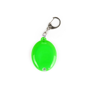 不同颜色定制椭圆形发光二极管反光软反射器带钥匙链 - Product Image 3