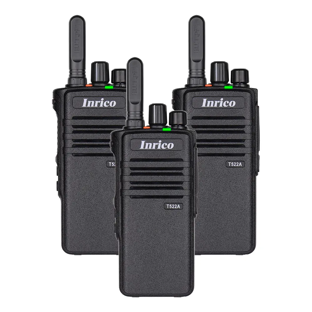 Inrico T522A Walkie Talkie Jarak Jauh 4G LTE Kualitas Tinggi GSM WCDMA Jaringan Portabel Zello Radio Two PTT