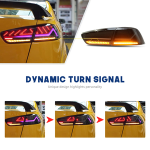 HCMOTIONZ RGB LED park lambaları Mitsubishi Lancer 2008-2017 için OLED özel desenler arka lambalar meclisi EVO X füme 4 adet - Product Image 5
