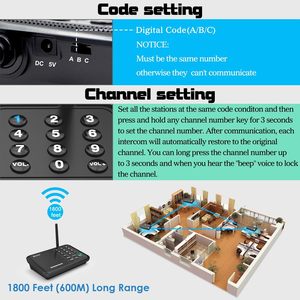 The Best Home <strong>Intercom</strong> <strong>System</strong> With a Wide Range Covering and Anti-interference Home Communication <strong>System</strong> - Product Image 5