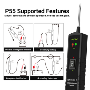 Automotive Circuit Tester 12V-24V DC <strong>Tool</strong> Power Supply Probe Polarity Detection <strong>Tool</strong> Electrical System Diagnostic <strong>Tool</strong> - Product Image 3