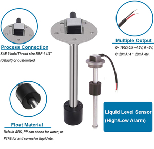 Sensor de nivel de aceite combustible de salida de 0 ~ 190 ohm medidor de nivel de flotador de tanque de aceite - Product Image 4
