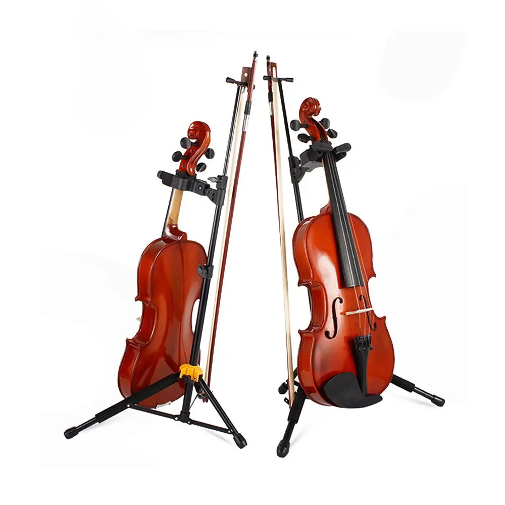 Factory Wholesale Foldable Violin Vertical Home Placement Stand Violin Stand