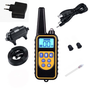 ปลอกคอฝึกสุนัขไฟฟ้า800เมตรรีโมตควบคุมกันน้ำชาร์จได้พร้อมจอแสดงผล LCD สำหรับเสียงการสั่นสะเทือนทุกขนาด - Product Image 5