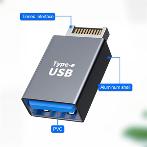 Conector de Panel frontal USB 3,1 tipo e a tipo c, adaptador de Cable macho hembra